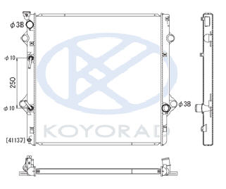 docpart/style.css KOYORAD GX460 РАДИАТОР ОХЛАЖДЕН 4.6 AT (KOYO)